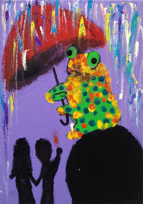 紅葉蛙相合傘
