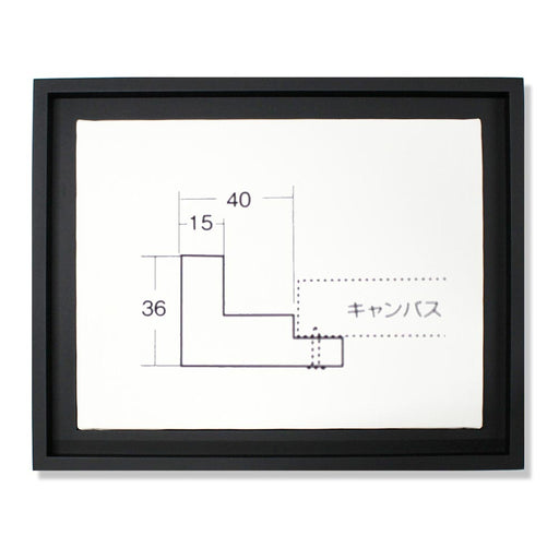 大額 油彩額 9976 ブラック キャンバスサイズF6