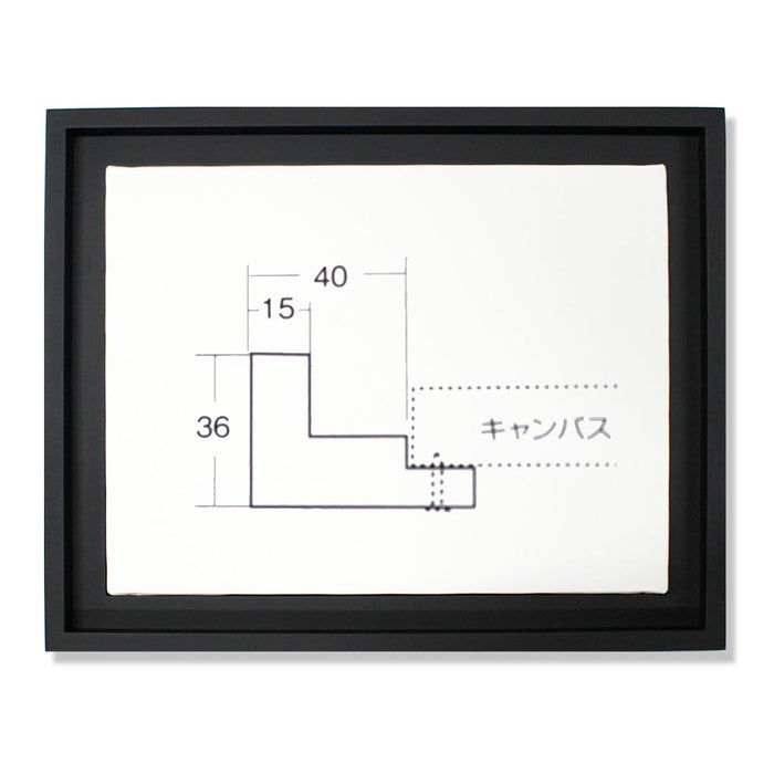 大額 油彩額 9976 ブラック キャンバスサイズF6