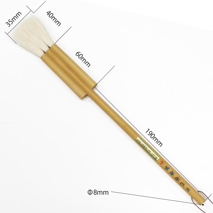 日本画筆 中里 羊毛連筆 中3本組　サイズ寸法